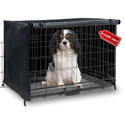 Softclub Abdeckung für Hundekäfige, 76,2 cm, wasserdicht, für Außen- und Innenbereich, langlebig, winddicht, universelle Passform für Drahtkäfig, 76,2 cm L x 48,3 cm B x 50,8 cm H, Schwarz Softclub Abdeckung für Hundekäfige, 76,2 cm, wasserdicht, für Außen- und Innenbereich, langlebig, winddicht, universelle Passform für Drahtkäfig, 76,2 cm L x 48,3 cm B x 50,8 cm H, Schwarz von Softclub
