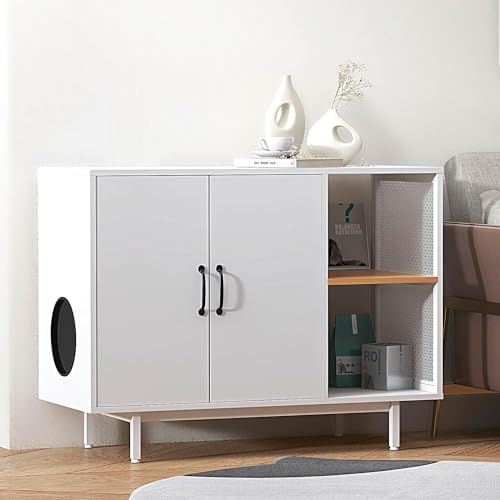 SogesHome Konsolentisch Konsolenschrank Beistellschrank Sideboards Kommode als Katzenhaus Katzenhöhlen mit Regal Türen und Höhle für Katze SogesHome Konsolentisch Konsolenschrank Beistellschrank Sideboards Kommode als Katzenhaus Katzenhöhlen mit Regal Türen und Höhle für Katze von SogesHome