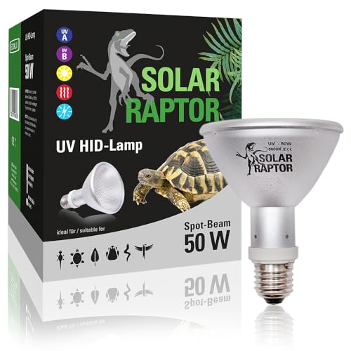SOLAR RAPTOR HID UV-Strahler, 50W Spot, Wärme & UV-Strahler für Terrarien von SOLAR RAPTOR