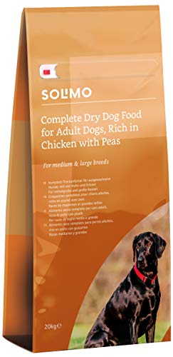 by Amazon Komplett Trockenfutter für ausgewachsene Hunde (Adult), Hühnchen mit Erbsen, 20kg (1er-Pack) von by Amazon