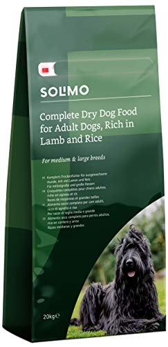 by Amazon Komplett-Trockenfutter für ausgewachsene Hunde (Adult) mit viel Lamm und Reis, 20kg (1er-Pack) von by Amazon