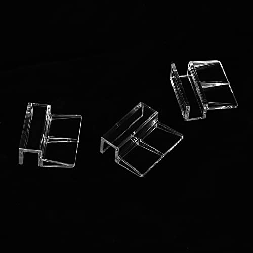 5 Mm Aquariumglasabdeckungshalter, 20 Prozent Acrylclip -Stützklemme für Fischtank, Kann an der Tankkante Aufgehängt Werden, Schöner mit Hoher Transparenz, Geeignet für Aquarium, von Solinder