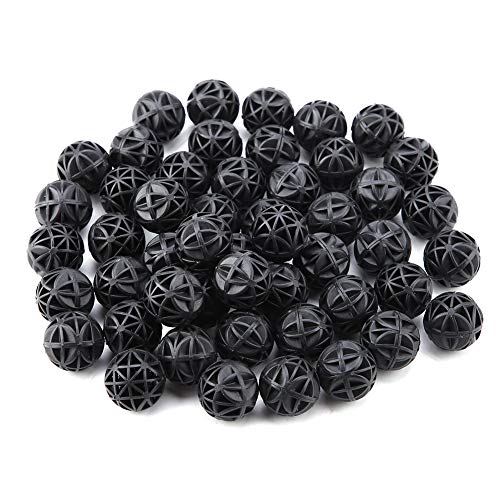 Biochemischer Ball 50 Pcs Bio -poröser Biochemischer Ball, Leicht und Leicht zu Tragen, für die Verwendung in Fischtank, Teich und Aquarium, Großes Volumen, die Wirkung von (36 von Solinder
