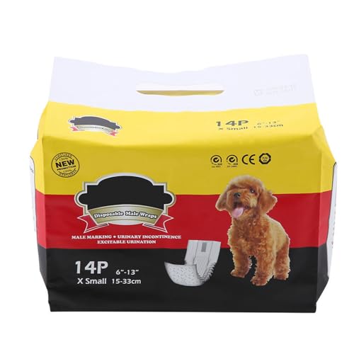 Männliche Hund Bauch Wraps, Blaues Knochenmuster, das Urinieren Verhindern, Sauber Bleiben, aus Nicht Gewebten + Baumwolle, XS-L-Größen für die (Xs) von Solinder