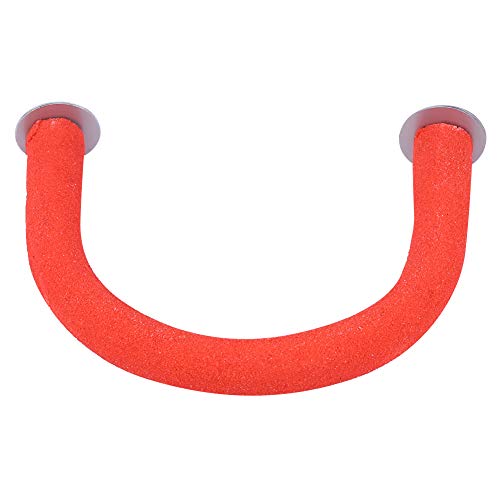 Papageienständer Spielzeug, Natürlicher Quarz Sand und Holz Barch Rack, Sicher und Ungiftig, Leicht zu Versammeln, für Haustier-Vogel-Übungen Kletterspiel (Solindert2gex976gi-02) von Solinder