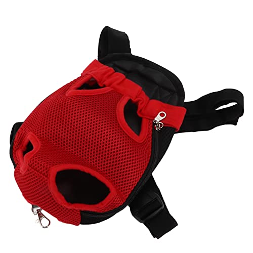 Solinder Einstellbarer Hundeträger -, Leichter Faltbarer Faltblatt -Front -Katzen -Hundeträger - für Wanderfahrradmotorrad, Beine aus Dem Schwanzausgang, mit Elastischer Öffnung für (L) von Solinder