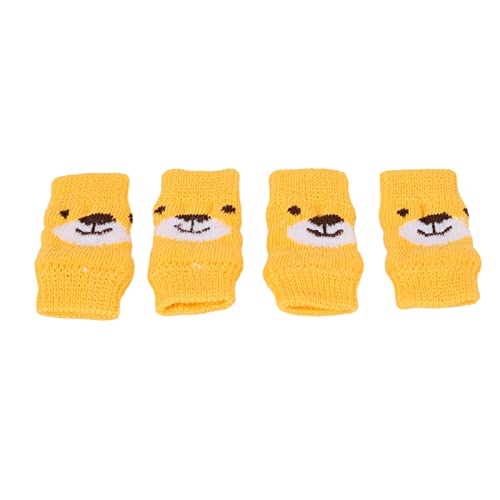 Welpen-Ellenbogen-Schutz, Soft-Touch-Hund Ellenbogen-Schutz, verschleiß Feste Cartoon-Bären-Muster Hülse, Nicht Leicht zu Lägen für Gelenks Chutz Socken mit Sanfter Verpackung von Solinder