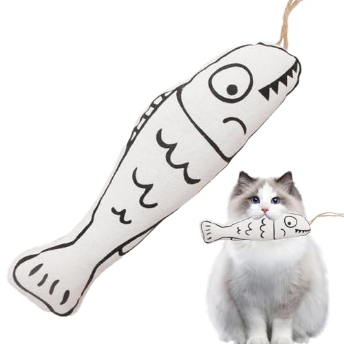 Sollee Katzenminze-Fischspielzeug für Katzen, Katzenfischspielzeug - Weiches Fisch-Katzenminze-Spielzeug - Bissfestes, interaktives Katzenspielzeug, interessantes Haustierzubehör, Kauspielzeug für Sollee Katzenminze-Fischspielzeug für Katzen, Katzenfischspielzeug - Weiches Fisch-Katzenminze-Spielzeug - Bissfestes, interaktives Katzenspielzeug, interessantes Haustierzubehör, Kauspielzeug für von Sollee