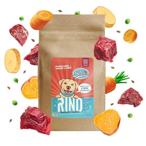 Sollis Hundefutter trocken | Getreidefrei | Zuckerfrei | Angus-Rind | Trockenfutter für ausgewachsene Hunde | 2kg von Sollis