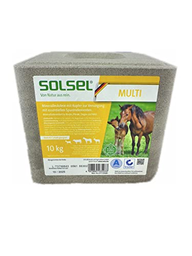 Solsel Leckstein Multi mit Kupfer 10 kg Pferde Wild Rinder Ziegen (2X 10 kg) von Solsel