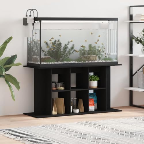 Somanki Aquariumständer Schwarz 100x40x60 cm Holzwerkstoff, Aquarium Unterschrank, Aquarium Schrank, Aquariumschrank, Aquarium Tisch, Aquarium Stands von Somanki