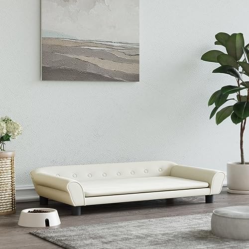 Somanki Hundebett Creme 100x50x21 cm Samt, Hundesofa, Hunde Bett, Hundekissen, Dog Bed, Kuschelbett Katzen, Hunde Couch, Hunde Sofabett, 172011 Somanki Hundebett Creme 100x50x21 cm Samt, Hundesofa, Hunde Bett, Hundekissen, Dog Bed, Kuschelbett Katzen, Hunde Couch, Hunde Sofabett, 172011 von Somanki