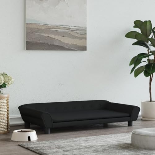 Somanki Hundebett Schwarz 100x50x21 cm Samt, Hundesofa, Hunde Bett, Hundekissen, Dog Bed, Kuschelbett Katzen, Hunde Couch, Hunde Sofabett, 172009 Somanki Hundebett Schwarz 100x50x21 cm Samt, Hundesofa, Hunde Bett, Hundekissen, Dog Bed, Kuschelbett Katzen, Hunde Couch, Hunde Sofabett, 172009 von Somanki