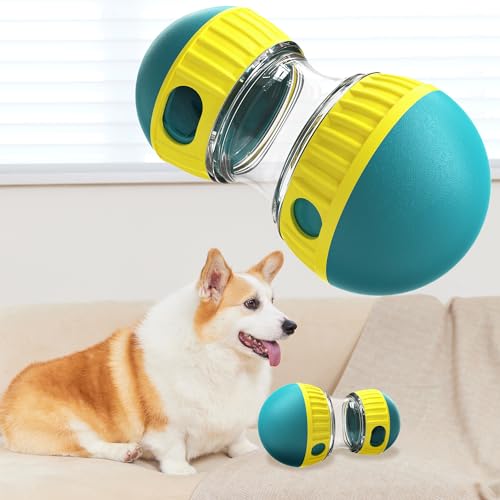 Somifa Dog Toy - Intelligent Food Ball for Dogs of and Ages - Gastrointestinal Care - Slow Feeding - Bring Interactive Fun! (grün) von Somifa