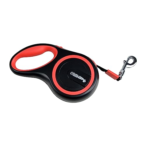Einziehbare Leine, max. 20 kg, 5 m, Kunststoff, Größe M, 17,5 x 10,2 x 3,9 cm, Rot/Schwarz Einziehbare Leine, max. 20 kg, 5 m, Kunststoff, Größe M, 17,5 x 10,2 x 3,9 cm, Rot/Schwarz von Sondey