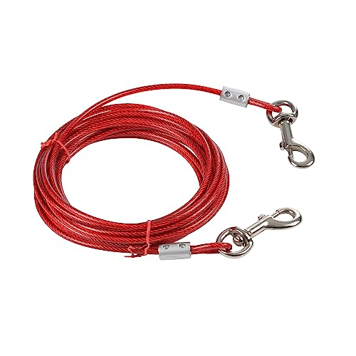Kabelbinder, Stahl, sehr robust, 6 m x 5 mm, Rot von Sondey
