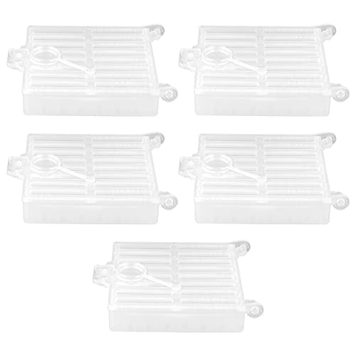 5pcs Imkerei Biene Königin Käfigfänger, Königin Bienenfänger Käfig, Plastikkönigin -Aufzucht Transportkäfig -Werkzeug -Bienenzubehörzubehör von Sonew
