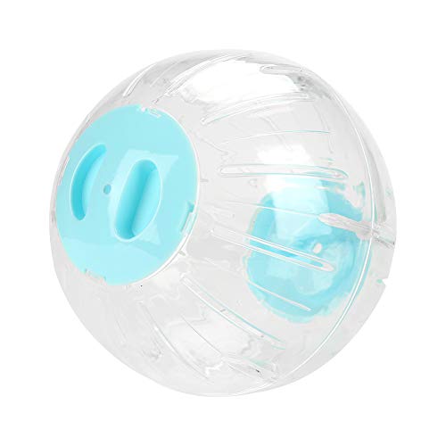 7,3-Zoll-Hamster-Mini-Übungsball, Transparenter Kunststoff-Hamster-Rennmaus-Laufaktivitäts-Übungsball aus Kleinem Haustier (Blau) von Sonew
