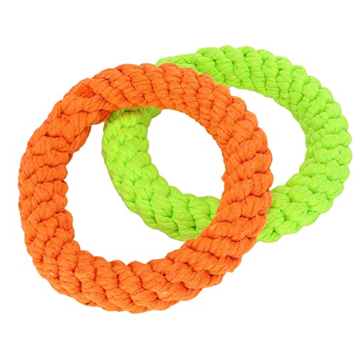Sonew 2 Stück Interaktives Hundespielzeug mit Ringen, Hundekauspielzeug aus Baumwollseil Zum Training, Spielen und Zahnen, Zahnpflegespielzeug für Haustiere, Ideal Zur Sonew 2 Stück Interaktives Hundespielzeug mit Ringen, Hundekauspielzeug aus Baumwollseil Zum Training, Spielen und Zahnen, Zahnpflegespielzeug für Haustiere, Ideal Zur von Sonew