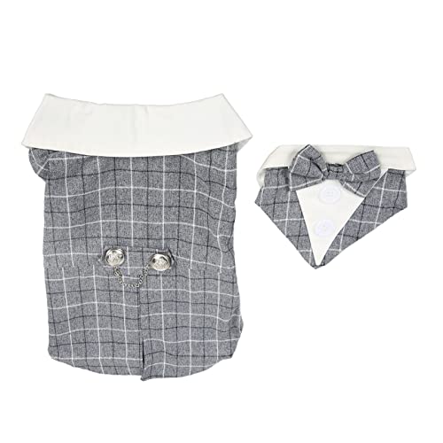 Sonew Anzug für Haustiere: Premium-weiches Polyester, Stilvoller Eleganter Hochzeits-Smokinganzug für Hunde, Ideal für Kleine und Mittelgroße Hunderassen für Hochzeiten, Sonew Anzug für Haustiere: Premium-weiches Polyester, Stilvoller Eleganter Hochzeits-Smokinganzug für Hunde, Ideal für Kleine und Mittelgroße Hunderassen für Hochzeiten, von Sonew