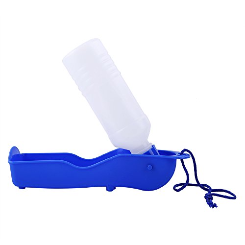 Sonew Tragbare Wasserflasche für Hunde, 250 ml, für Welpen, Trinkbrunnen, Hunde, Reisewasserflasche (blau) von Sonew