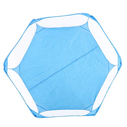 Sonew Tragbares Kleines Haustierplaypen mit Transparentem Netz für die Einfache Betrachtung und Interaktion - Faltbare und Leichte Haustierkäfigzelt für den Außengebrauch, Blau, Blau (Blue) von Sonew