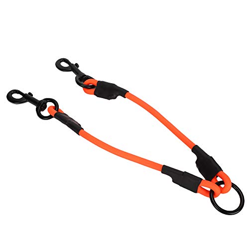 Sonew wasserdichte Haustier-Hundeleine, PVC-Doppelketten-Hundeleinen, Langlebige Outdoor-GEH-Trainingsleine für Zwei Hunde, Orange, Durchmesser: 8 Mm, Länge: 25 cm (8 mm Sonew wasserdichte Haustier-Hundeleine, PVC-Doppelketten-Hundeleinen, Langlebige Outdoor-GEH-Trainingsleine für Zwei Hunde, Orange, Durchmesser: 8 Mm, Länge: 25 cm (8 mm von Sonew