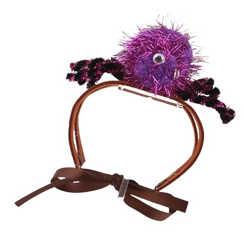 Halloween-Kostüm für Katzen, lustige Pailletten-Spinnen, Kopfbedeckung für Katzen, Hunde, schöne Haustier-Foto-Kopfbedeckung, Spinnen Haarband Halloween-Kostüm für Katzen, lustige Pailletten-Spinnen, Kopfbedeckung für Katzen, Hunde, schöne Haustier-Foto-Kopfbedeckung, Spinnen Haarband von Songelt