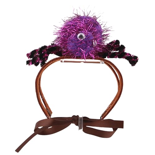 Halloween-Kostüm für Katzen, lustige Pailletten-Spinnen, Kopfbedeckung für Katzen, Hunde, schöne Haustier-Foto-Kopfbedeckung, Spinnen Haarband Halloween-Kostüm für Katzen, lustige Pailletten-Spinnen, Kopfbedeckung für Katzen, Hunde, schöne Haustier-Foto-Kopfbedeckung, Spinnen Haarband von Songelt