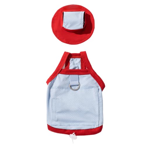 Kühlweste, Eispack-Halter für aktive Hunde, atmungsaktives Sonnenhut-Design, Outdoor-Aktivitäten, große Haustier-Kühlweste mit Eispack-Technologie von Songelt