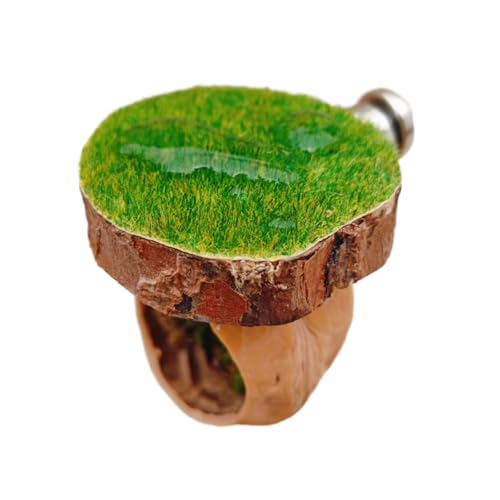 Springspinnen Unterschlupf Höhle Terrarium Holzversteck Haus für Eidechsen und kleine Reptilien ruhend Holz Springgehege von Songelt