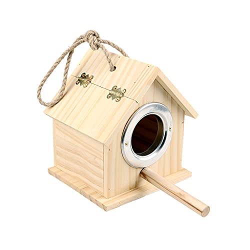 Vogelhaus aus Holz Haustier Sittich Nymphensittiche Zucht Nistkäfig Box Haus Garten hängende Dekoration Haustier Vögel Holzhaus Vogelhaus aus Holz Haustier Sittich Nymphensittiche Zucht Nistkäfig Box Haus Garten hängende Dekoration Haustier Vögel Holzhaus von Songelt