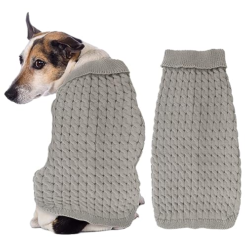 Sonhomay Hundepullover für kaltes Wetter, Zopfstrickwaren, Rollkragen, dicke warme Kleidung, Hunde-Outfits für mittelgroße und große Hunde, Mädchen, Jungen, drinnen und draußen, 6. 5–40 kg Sonhomay Hundepullover für kaltes Wetter, Zopfstrickwaren, Rollkragen, dicke warme Kleidung, Hunde-Outfits für mittelgroße und große Hunde, Mädchen, Jungen, drinnen und draußen, 6. 5–40 kg von Sonhomay