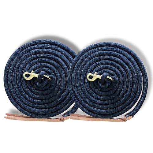 4,3 m Poly-Führungsseil, 2er-Pack, für Pferde, Trainingsleine, mit starken Bolzenschnappen, Marineblau 4,3 m Poly-Führungsseil, 2er-Pack, für Pferde, Trainingsleine, mit starken Bolzenschnappen, Marineblau von Sony Interactive Entertainment