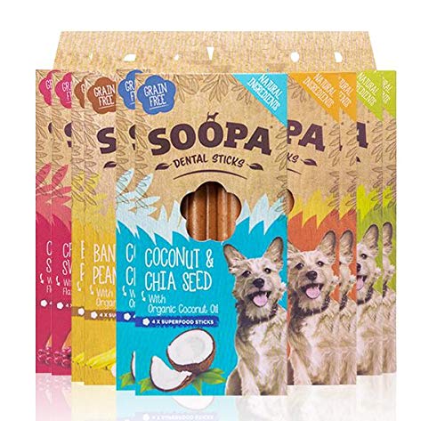 10 Stück gemischte Packung Dental-Sticks von Soopa