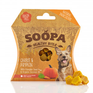 Soopa Bites mit Kürbis & Karotte Hundesnacks Pro 3 Stück von Soopa