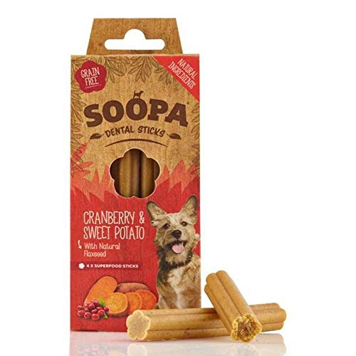 Soopa Cranberry & Süßkartoffel Dentalsticks 100G von Soopa