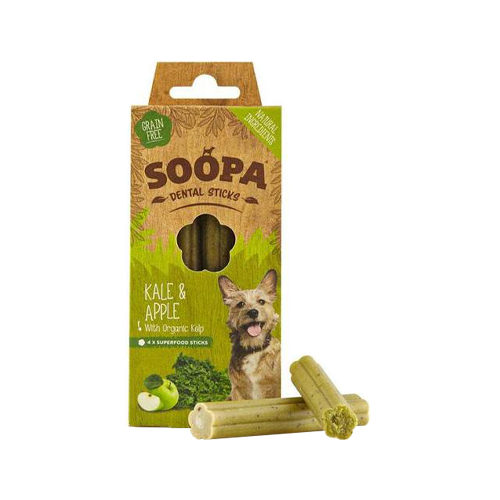 Soopa Dental Stick - Apfel & Grünkohl - 4 Sticks von Soopa