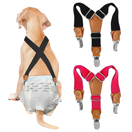2 Stück Läufigkeitshose für Hündinnen,Hosenträger für Hundewindeln,Welpen Hundewindel Hosenträger,Hosenträger für Windeln,Welpen-Hosenträger, Bauchbänder, Haustier-Kleidung (Schwarz-Rosa, S) 2 Stück Läufigkeitshose für Hündinnen,Hosenträger für Hundewindeln,Welpen Hundewindel Hosenträger,Hosenträger für Windeln,Welpen-Hosenträger, Bauchbänder, Haustier-Kleidung (Schwarz-Rosa, S) von Sophisticate