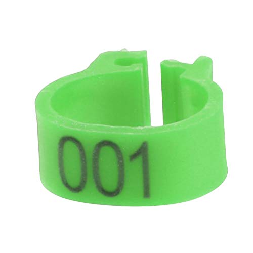Sorand Wiederverwendbarer Kunststoff 6 Taubenbeinringe, Taubenbeinbänder, für Brieftaube(Green) von Sorand