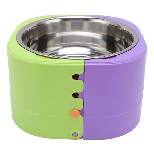 Pet Bowl, Edelstahl -Haustier -Fütterungsschale für Katzenhunde, Höhenverstellbar, Nicht -Schlupf -Basi von Sorandy