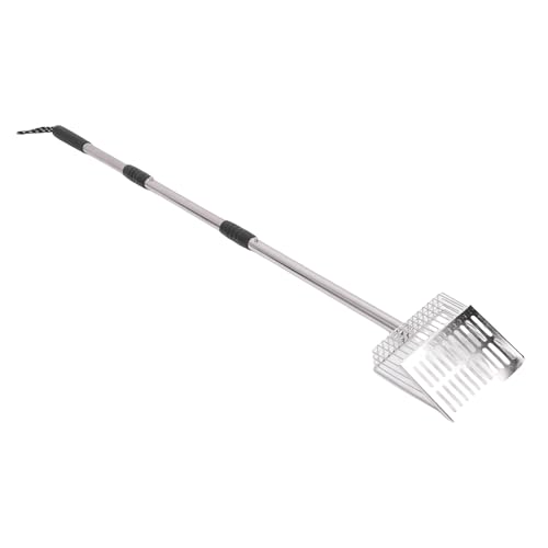 Sorandy 42.7in Katzenstreu Schaufel, 3 Abschnitte Teleskop, Langgriff Edelstahl Kitty Müll Schaufel, Hühnermistschaufel für Zuhause, Garten, Strand Sorandy 42.7in Katzenstreu Schaufel, 3 Abschnitte Teleskop, Langgriff Edelstahl Kitty Müll Schaufel, Hühnermistschaufel für Zuhause, Garten, Strand von Sorandy