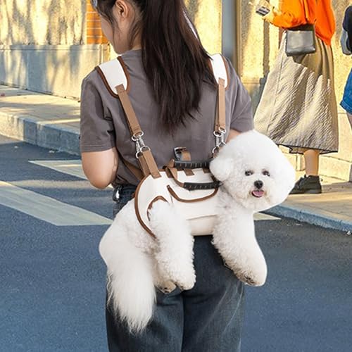 Sorandy Atmungsaktierbarer Hundeträgertasche, Haustier Liftgurt Multifunktionaler Einstellbares Oxford -Stoff für Kleine Hunde Katzen Im Freien Reisen (XL) von Sorandy