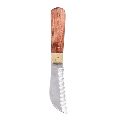 Sorandy Pferdehaarstripper, Pferdepflege -Strippmesser, Professionelles Pferdehaar -Streifenwerkzeug mit Rosenholzgriff, Ideal Zum Pflege und Trimmen von Sorandy