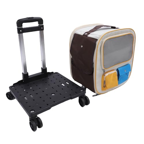 Sorandy Rolling Pet Carrier - mit Rädern, 2 in 1 Atmungsaktives Fenster Tragbarer Katzenhundträger, Fluggesellschaft mit Großer Kapazität Zugelassener Haustierträger mit Teleskopgriff für Reise, Sorandy Rolling Pet Carrier - mit Rädern, 2 in 1 Atmungsaktives Fenster Tragbarer Katzenhundträger, Fluggesellschaft mit Großer Kapazität Zugelassener Haustierträger mit Teleskopgriff für Reise, von Sorandy
