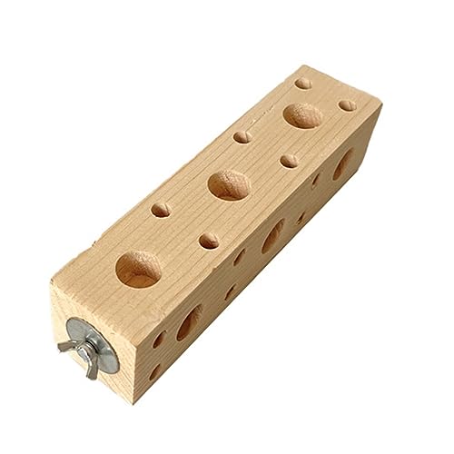 Holzblock Vogelspielzeug Vogelkäfig Futtersuche Puzzle Spielzeug Vogelkäfig Zubehör Wellensittiche Kauen Barsch Spielzeug Aras Pickspielzeug Holzblock Spielzeug Haustier Vogel Spielzeug Zerkleinern von Sorrowso