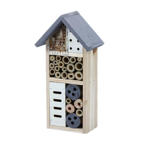 Langlebiges Holzhotel Naturholzhaus Für Honigbienen Marienkäfer Außenunterschlupf Mit Mehreren Fächern Außenhaus von Sorrowso