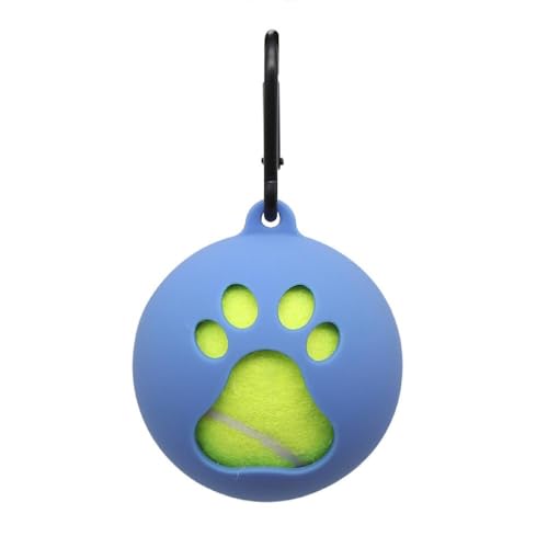 Sorrowso Leichter Tennisballhalter mit Hundeleinen-Befestigung, freihändiger Haustierball-Abdeckung, tragbarer Tennisball-Clip, tragbarer Tennisball-Clip, einfache Installation, Haustierbedarf von Sorrowso