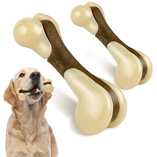 Kauspielzeug für Hunde für aggressive Kauer, 2 Stück, Nylon mit unverwüstlichem Rindfleischgeschmack, Beißspielzeug für Hunde Kauspielzeug für Hunde für aggressive Kauer, 2 Stück, Nylon mit unverwüstlichem Rindfleischgeschmack, Beißspielzeug für Hunde von Sosation
