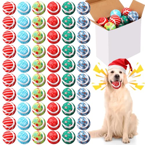 Sosation Quietschende Weihnachts-Tennisbälle für Hunde, 5,1 cm, interaktives Apportierspielzeug, ungiftig, langlebig, für den Außenbereich, kleine Welpen, Kauspielzeug für Zahntraining, Übungen Sosation Quietschende Weihnachts-Tennisbälle für Hunde, 5,1 cm, interaktives Apportierspielzeug, ungiftig, langlebig, für den Außenbereich, kleine Welpen, Kauspielzeug für Zahntraining, Übungen von Sosation